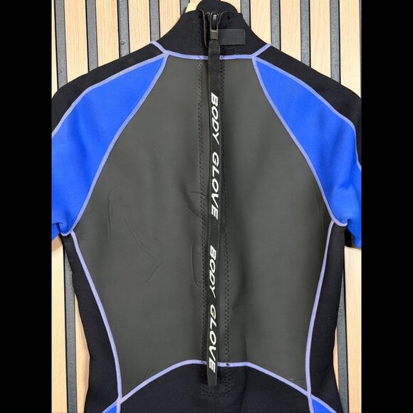 Body Glove Wetsuit Medium Mens Black & Blue Neoprene 2.1mm Jammer Shortie - Picture 12 of 15